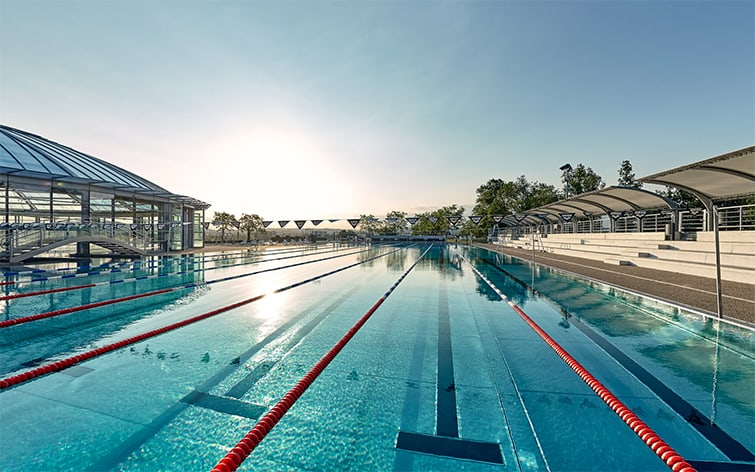 visite virtuelle pour la promotion des piscines communication des stades aquatiques visite virtuelle d'équipements sportifs