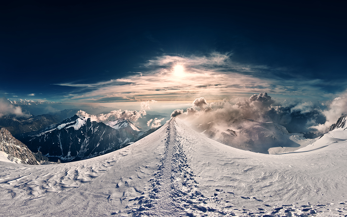 le mont blanc en 360° visite virtuelle de l'ascension du mont Blanc