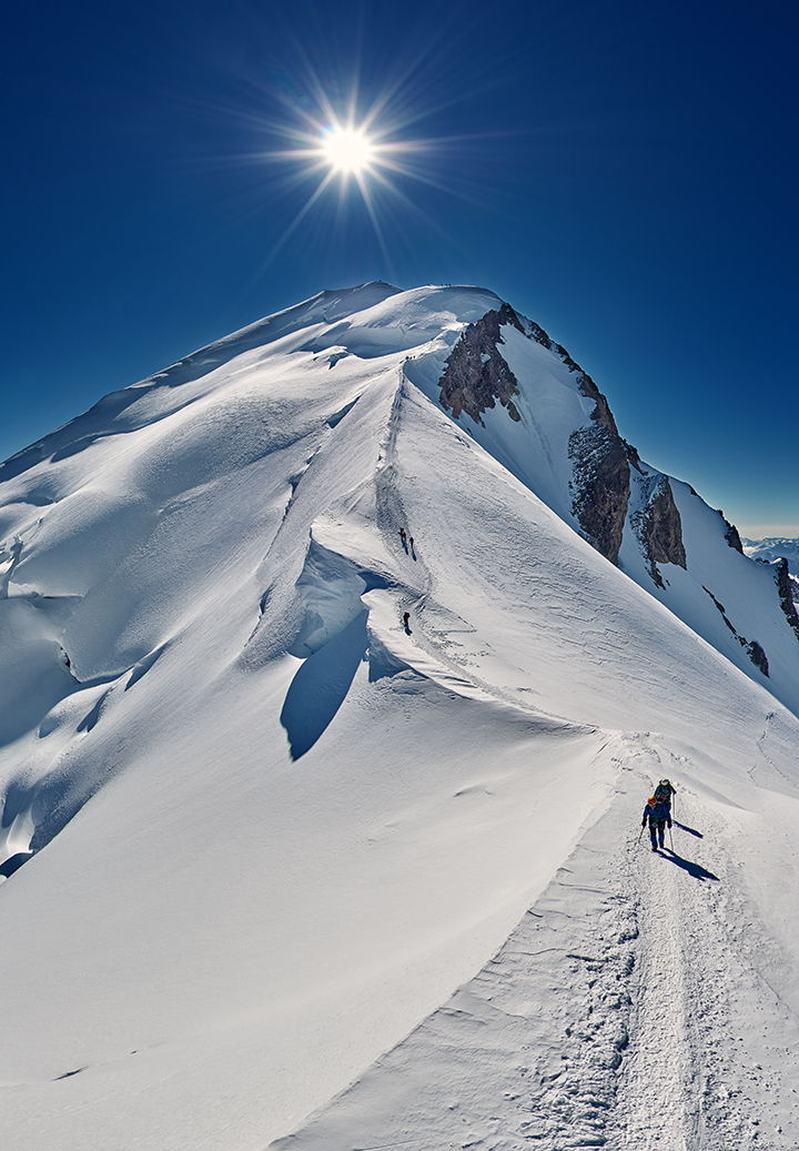 Panoramas du sommet du mont Blanc en 360° Visite virtuelle de l'ascension du mont Blanc